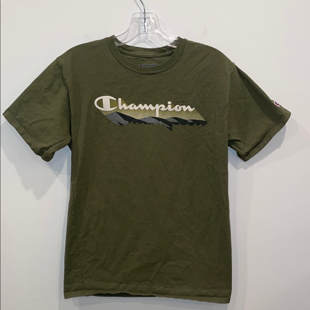 Champion Men's Olive Green T-Shirt
